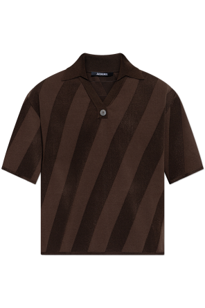 Polo shirt with striped pattern