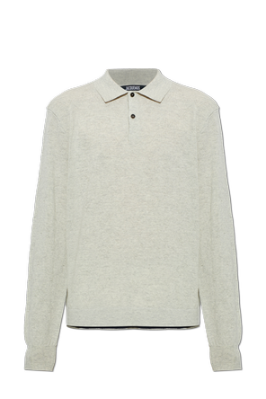 ‘Abbracio’ wool polo shirt