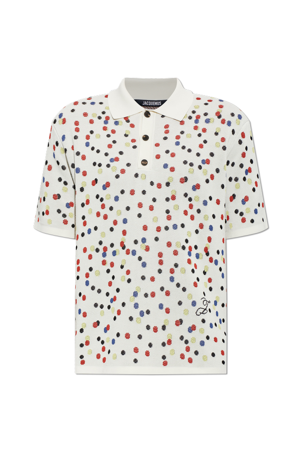 Patterned polo ‘Confettis’ od Jacquemus