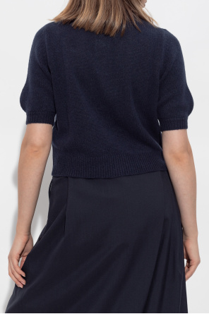 Marni Cashmere polo shirt with logo patch