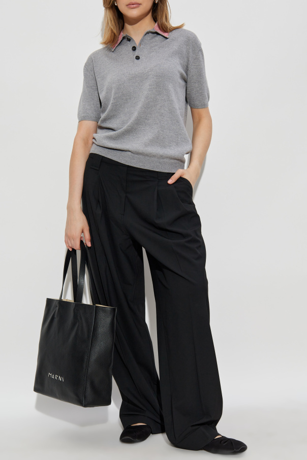 Marni Polohemd mit dekorativem Kragen