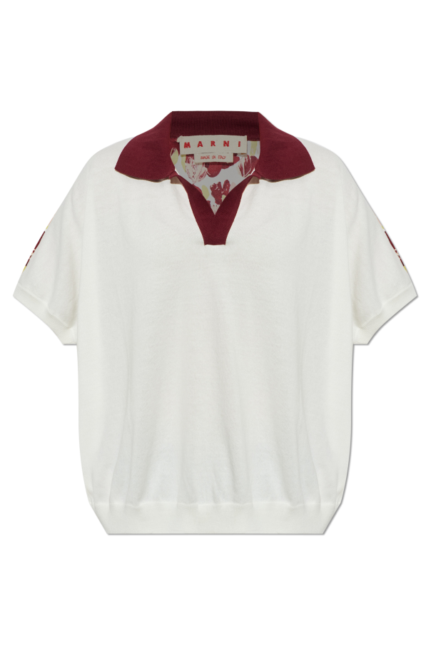 Polo made from combined materials od Marni