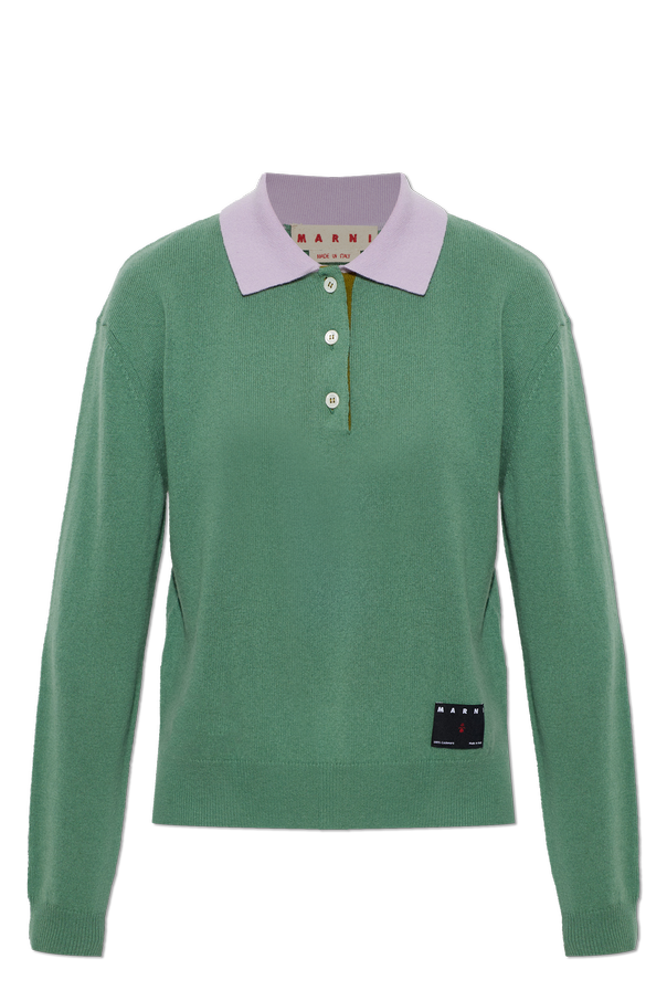 Cashmere long-sleeve polo od Marni