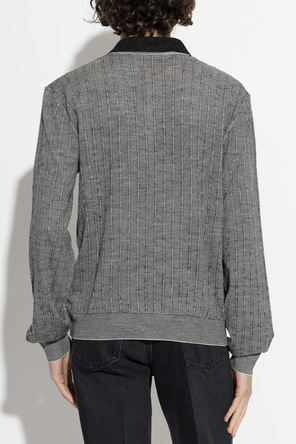 Marni Wool Long-Sleeve Polo Shirt