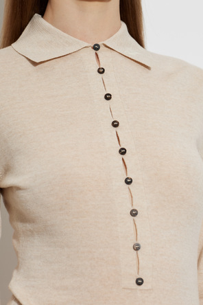 Jacquemus Wełniane polo ‘Merino’ z długimi rękawami