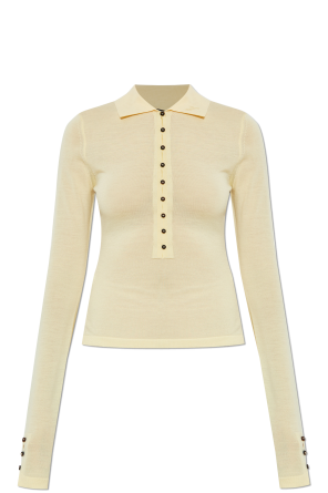 ‘Merino ML’ wool polo sweater