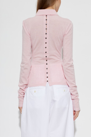 Jacquemus Vlněné polo ‘Merino’ s dlouhými rukávy