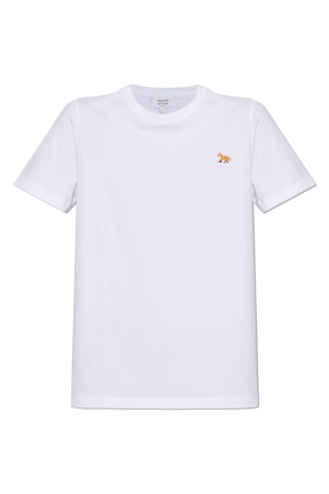 T-shirt z naszywką z logo