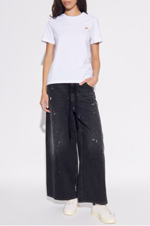 T-shirt mit logo-patch od Maison Kitsuné