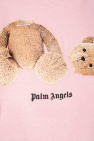 Palm Angels Cropped T-shirt Mouwen with logo