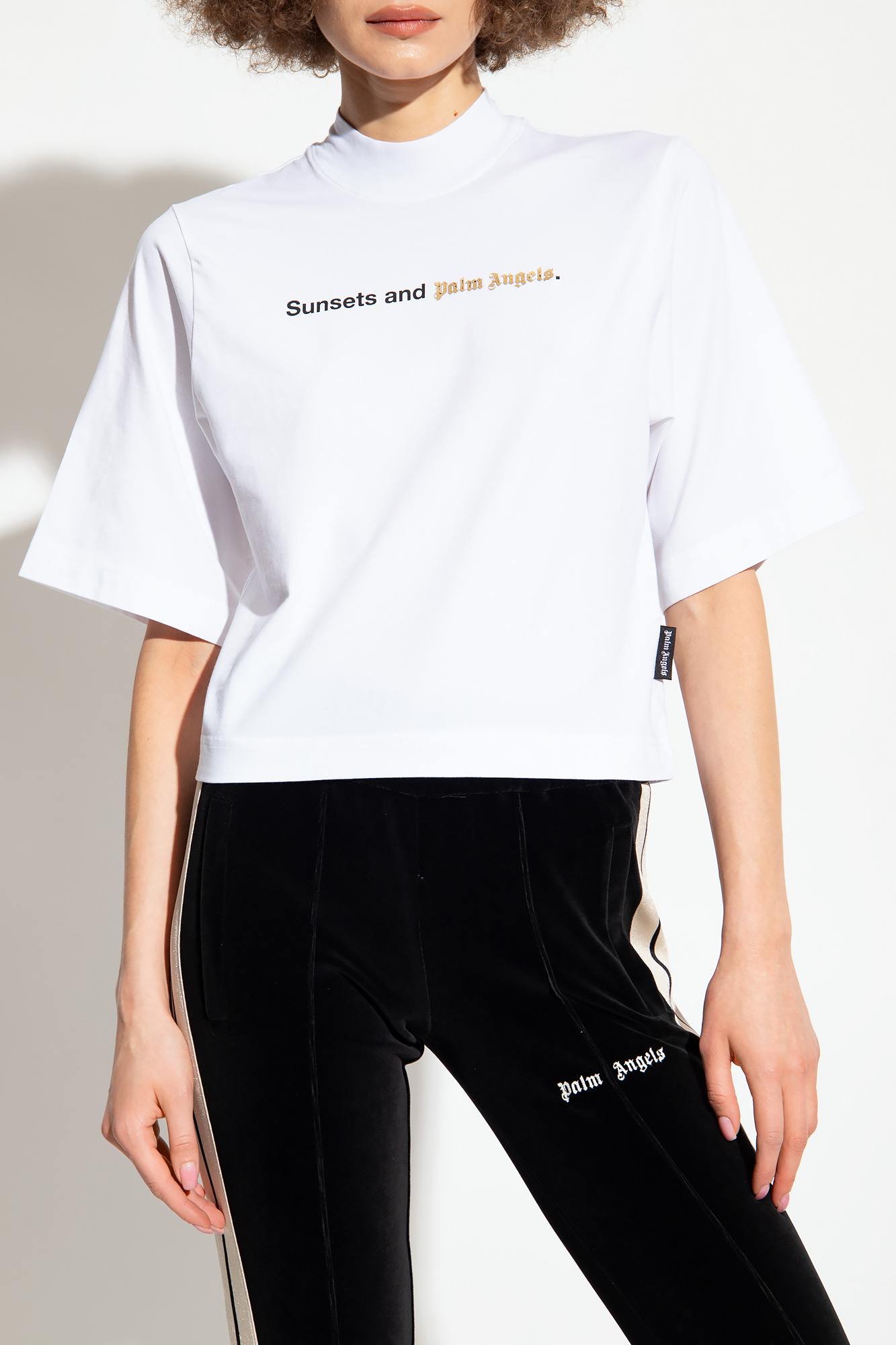 Palm Angels Printed cropped T-shirt