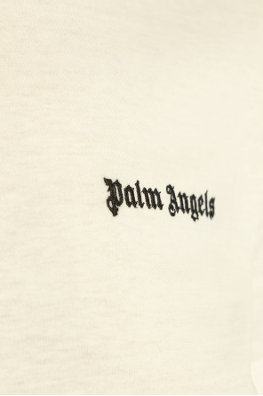 Palm Angels T-shirt Embellished z logo