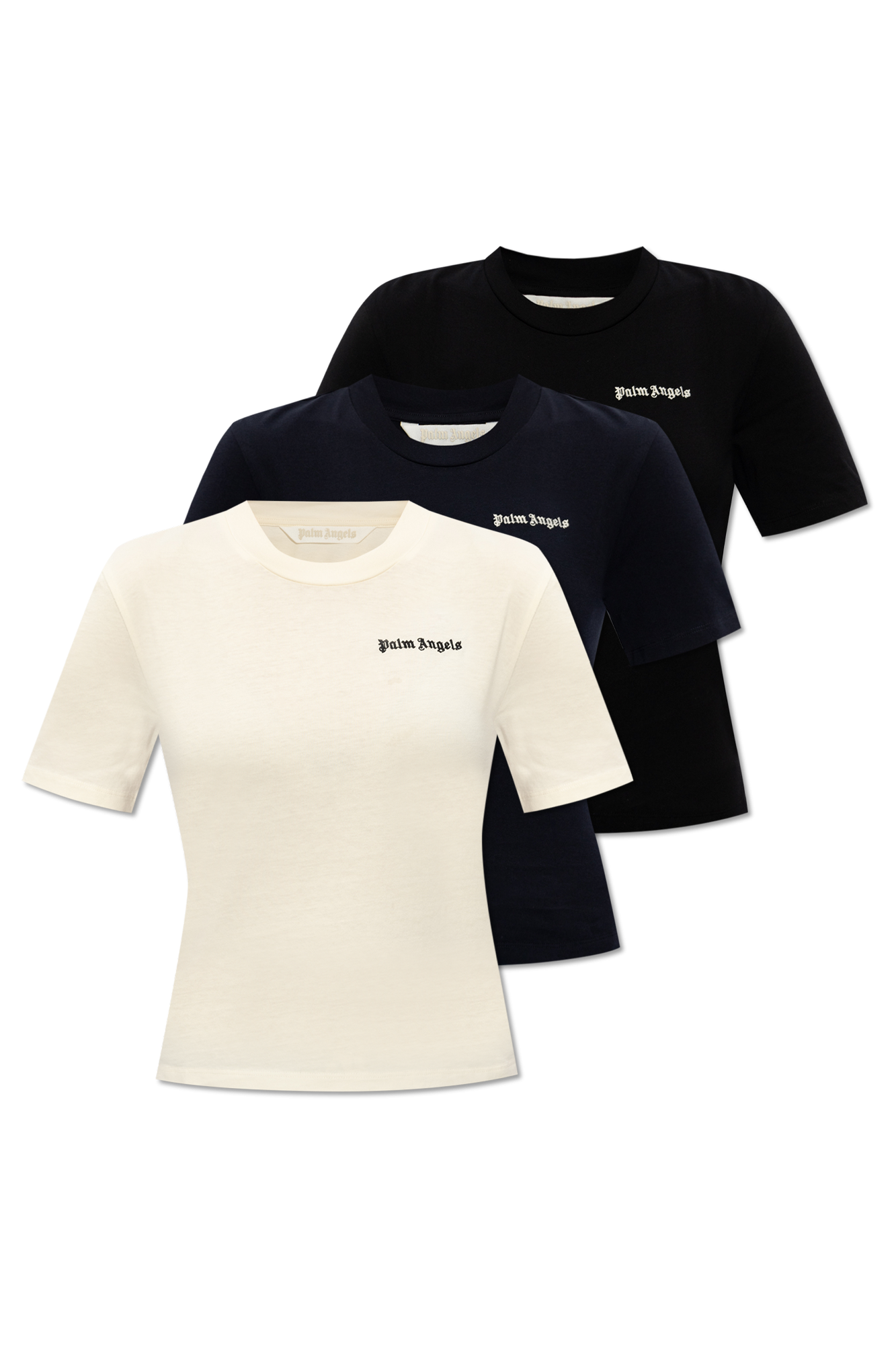 Palm Angels Branded T-shirt three-pack, Women's Clothing