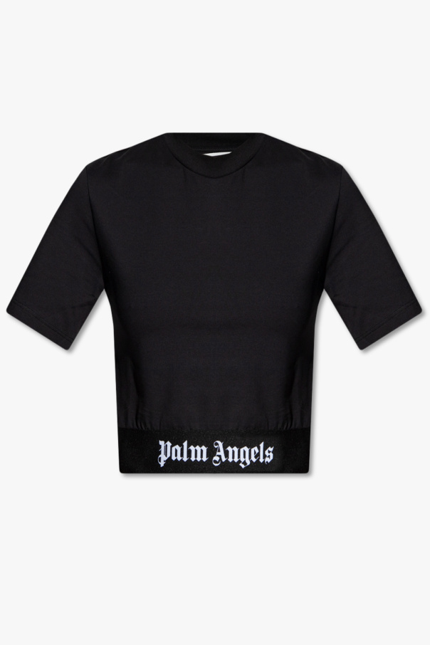 Palm Angels Nike SB T-shirt a righe nera e gialla