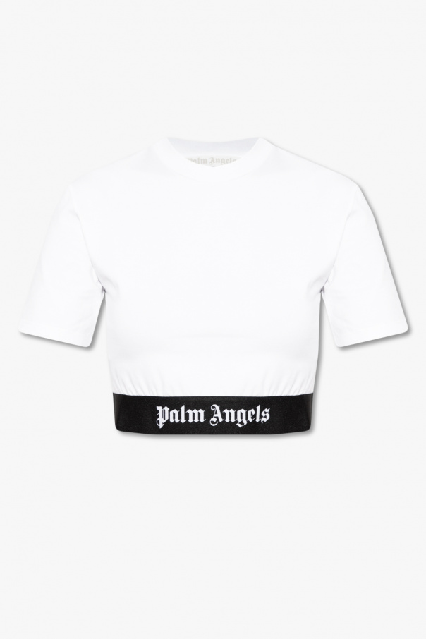 Palm Angels Cropped T-shirt Philosophy with logo