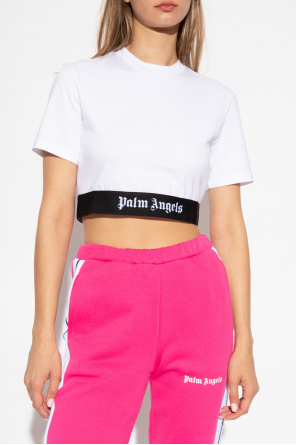 Palm Angels Cropped T-shirt Philosophy with logo