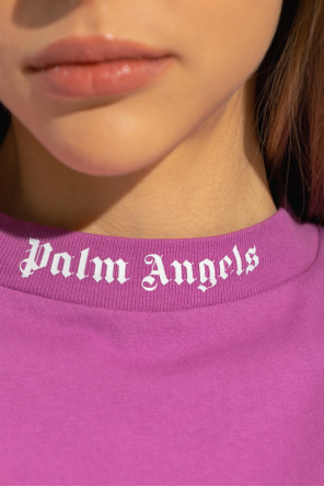 Palm Angels Acne Studios logo-print organic cotton T-shirt Grigio
