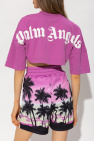 Palm Angels Cropped T-shirt with logo