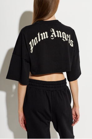 Palm Angels Top curto com logótipo