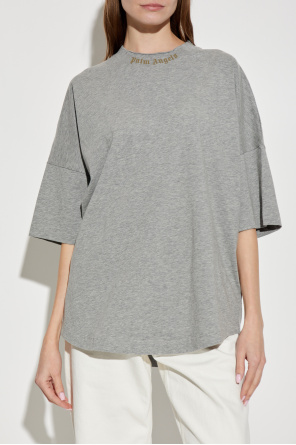 Palm Angels T-shirt z efektem `vintage`