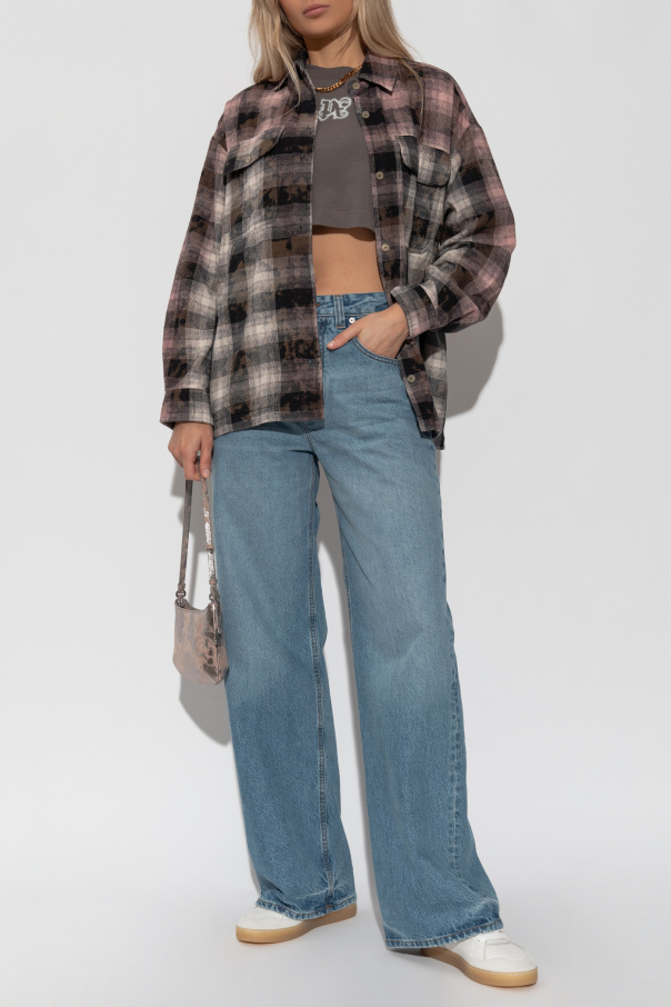 Palm Angels Short top with long sleeves