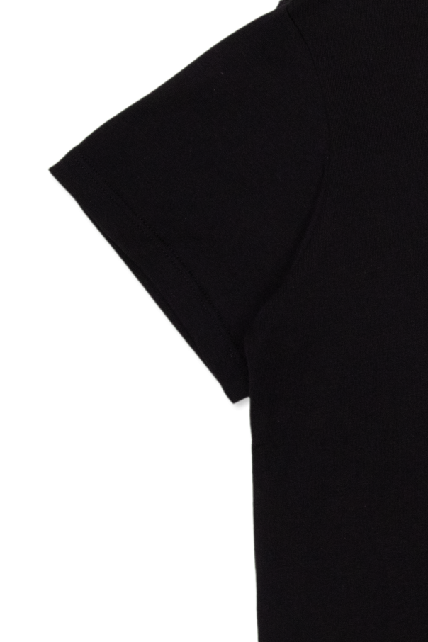 Amiri Kids logo-embroidered zip-front hoodie Neutrals
