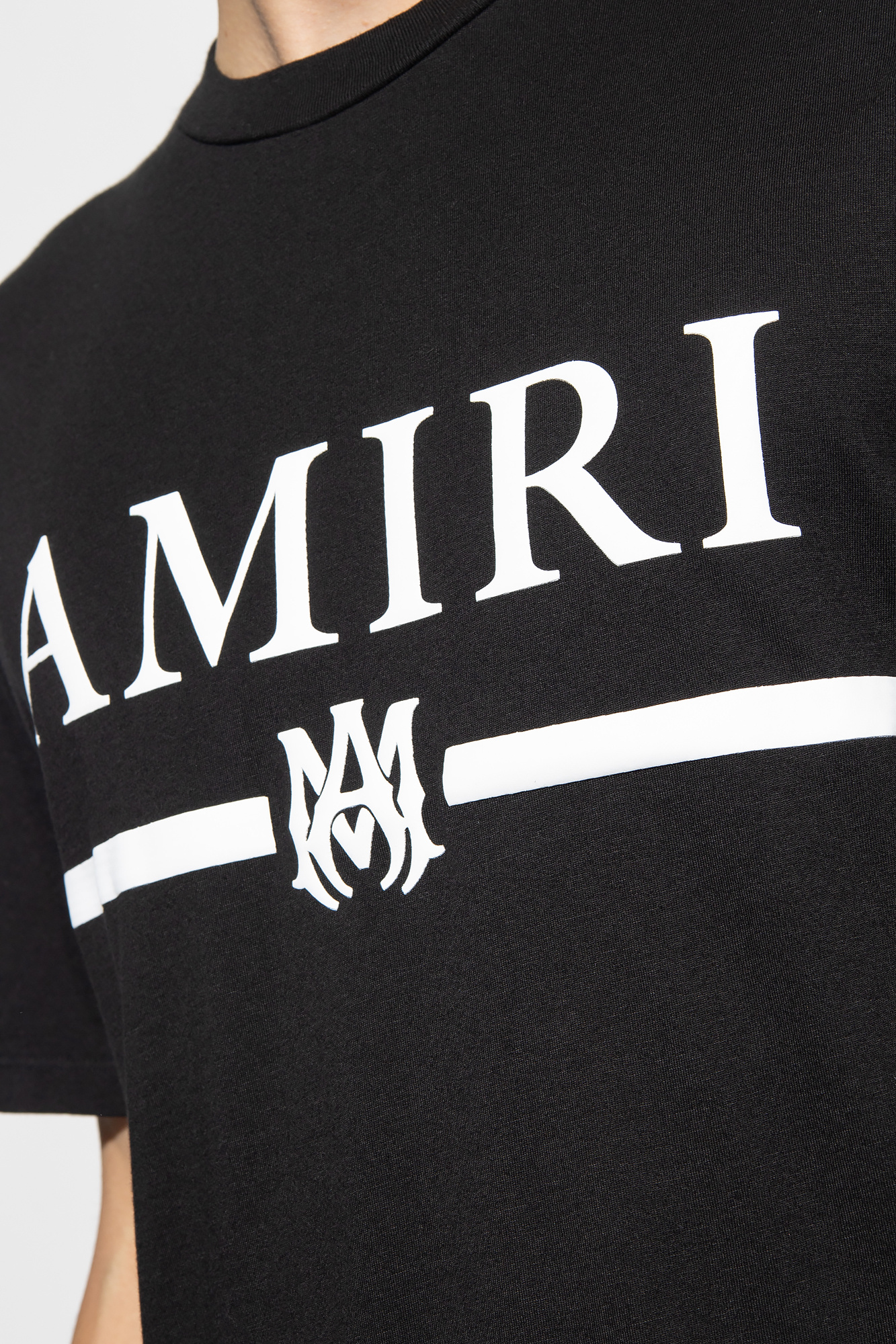 Amiri Bandana Logo T-shirt in Black for Men