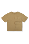 ribbed-knit short-sleeved T-shirt