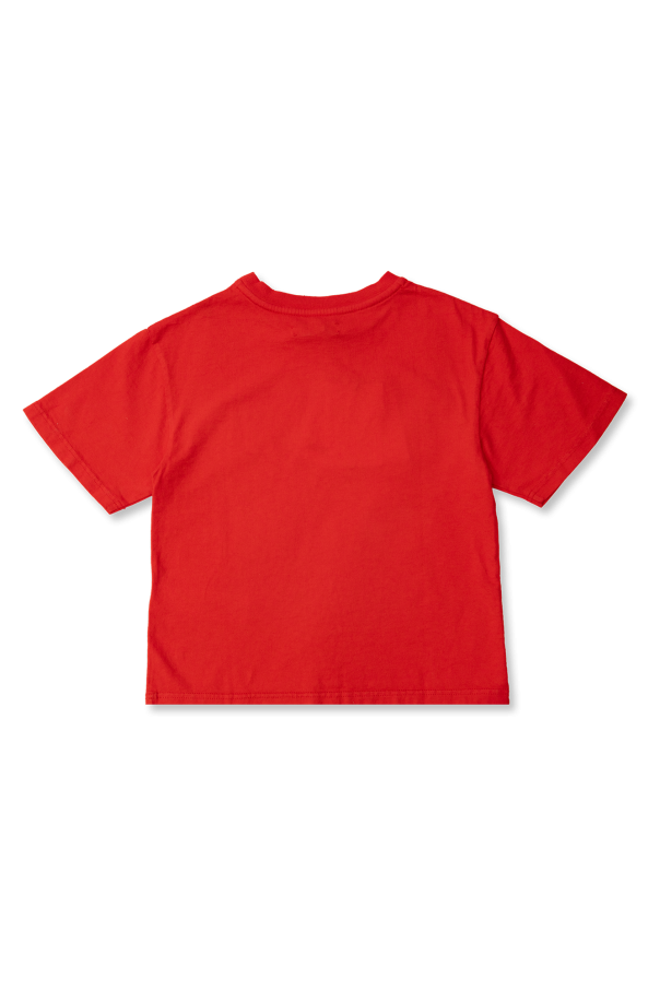 Jacquemus Kids multi-pocket feather-print shirt