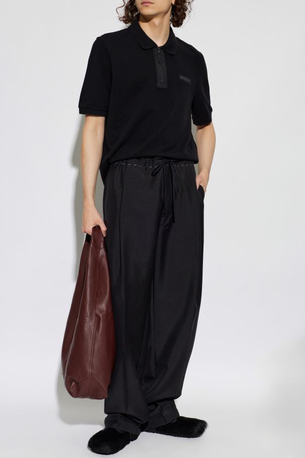 Maison Kitsuné Polo with logo patch