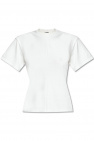 Proenza Schouler White Label Asymmetric T-shirt Gelb
