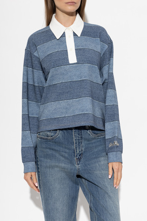 Rag & Bone Striped Pattern Polo Shirt