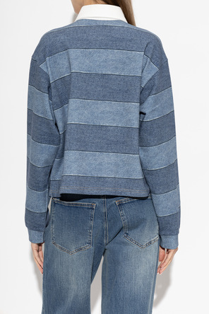 Rag & Bone Striped Pattern Polo Shirt