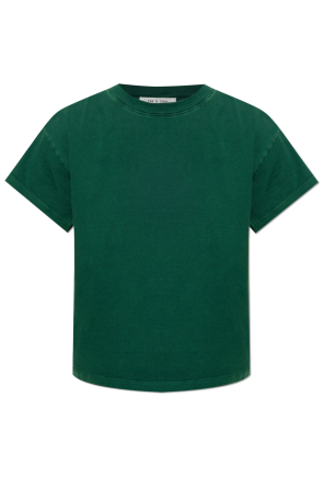 Camiseta de algodón con cuello redondo