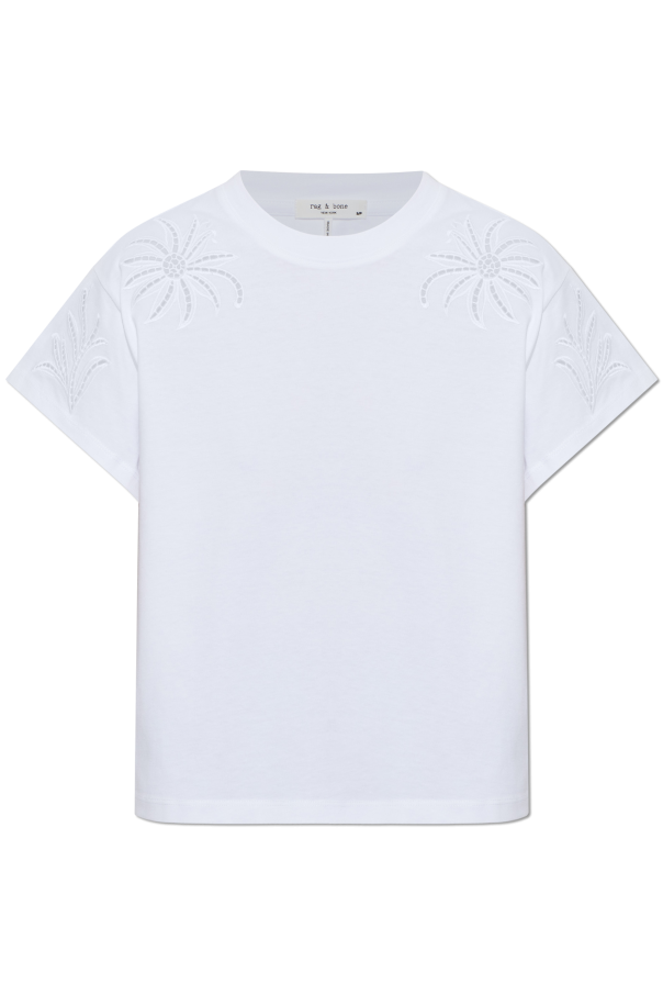 T-shirt with openwork trim od Rag & Bone