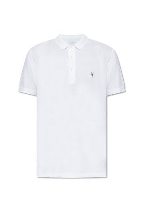 Polo with embroidered logo od AllSaints