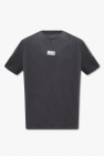 Replay T-shirt girocollo nera con logo