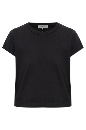 Baumwoll-T-Shirt mit Rundhalsausschnitt