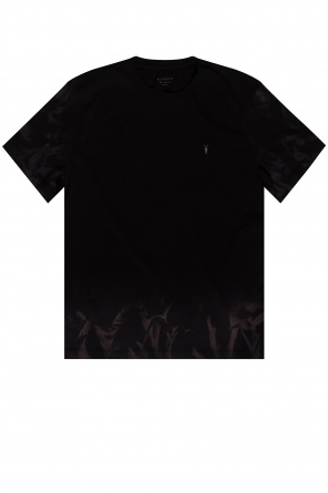 Prada logo-patch cotton T-shirt Blu
