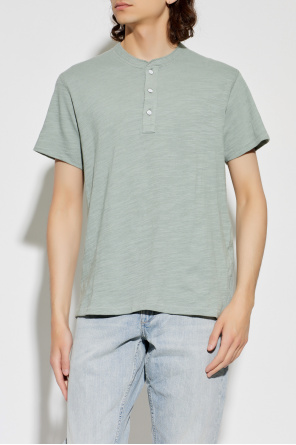 Rag & Bone T-shirt with a buttoned neckline