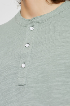 Rag & Bone T-shirt with a buttoned neckline