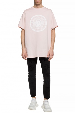 Logo t-shirt od Balmain