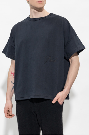 Rhude FRED PERRY embroidered-logo cotton T-shirt