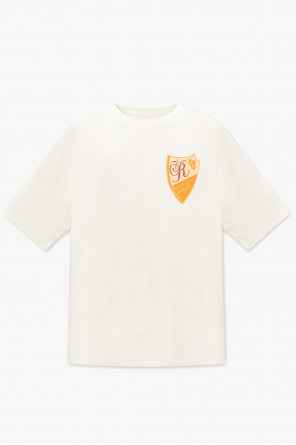 Obey Wyatt Varsity T-shirt met logo op de borst in grijs