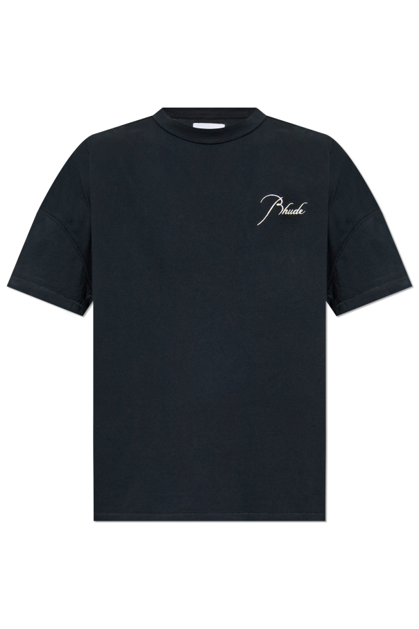 Rhude T-shirt with embroidered logo