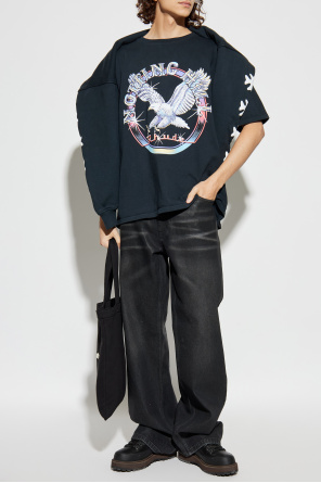 Rhude Camiseta con estampado colorido