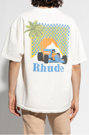 Rhude Regular Fit Short Sleeve T-Shirt Tiger