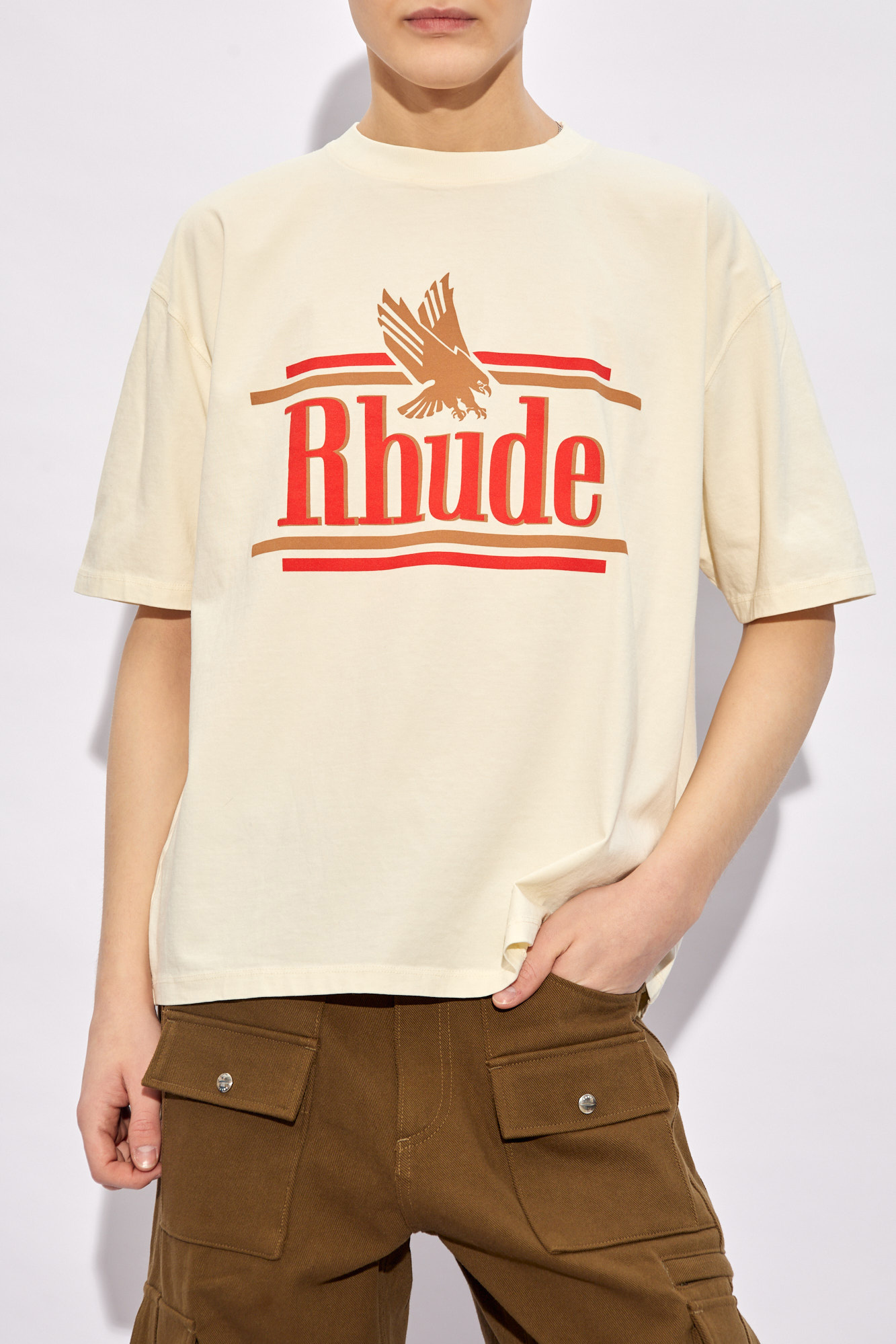 Rhude REGULAR FIT Summer fil coupé shirt