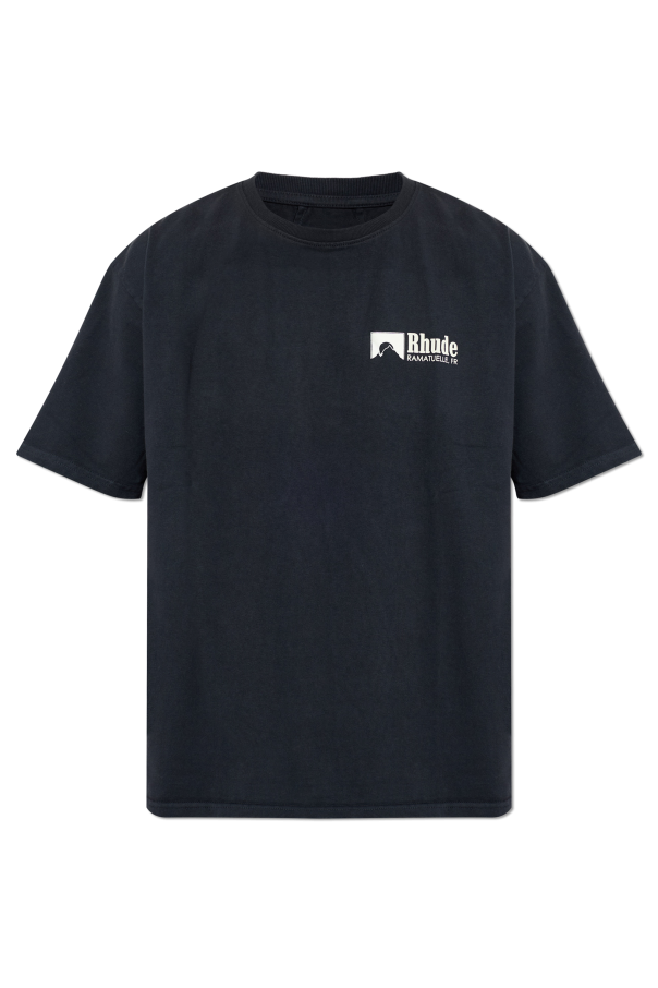 Rhude T-shirt com logótipo estampado