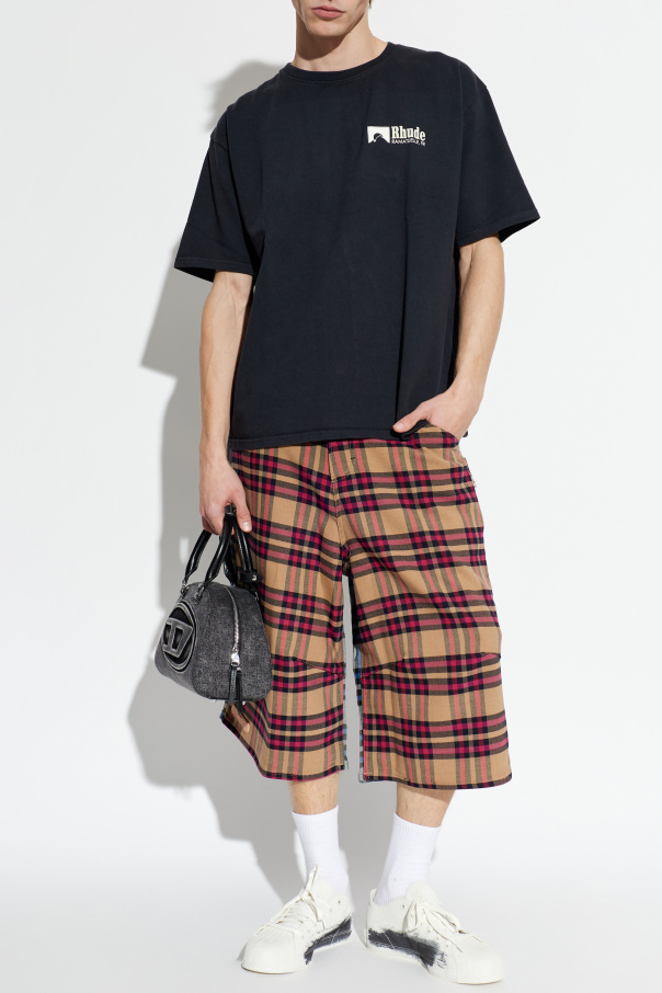 Rhude T-shirt com logótipo estampado